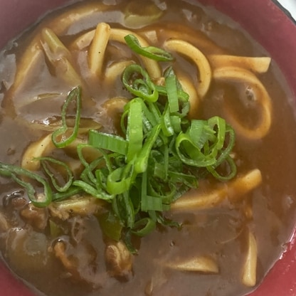 こんなに簡単にカレーうどん食べられるの幸せすぎます(´；ω；｀)また作ります！